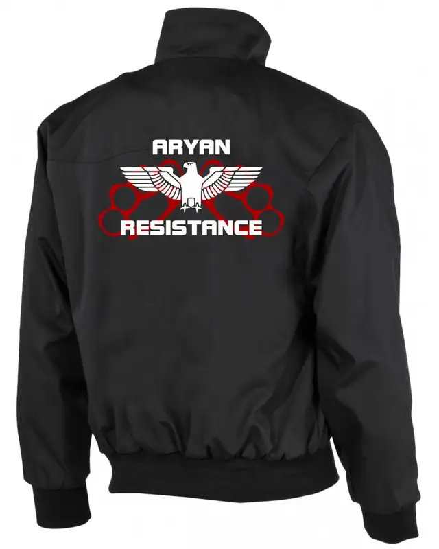 Bestickte Herren Harrington Jacke (Aryan Resistance) Bild 2
