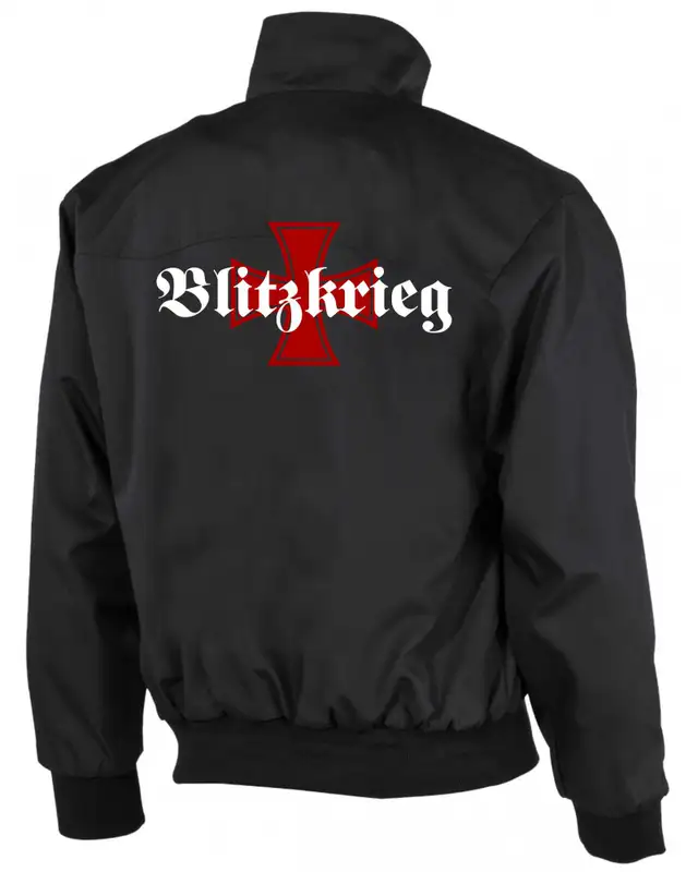 Bestickte Herren Harrington Jacke (Blitzkrieg) Bild 2