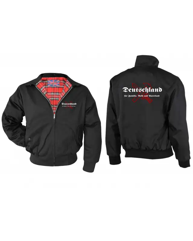 Bestickte Herren Harrington Jacke (Deutschland für Familie, Volk und Vaterland) Bild 3
