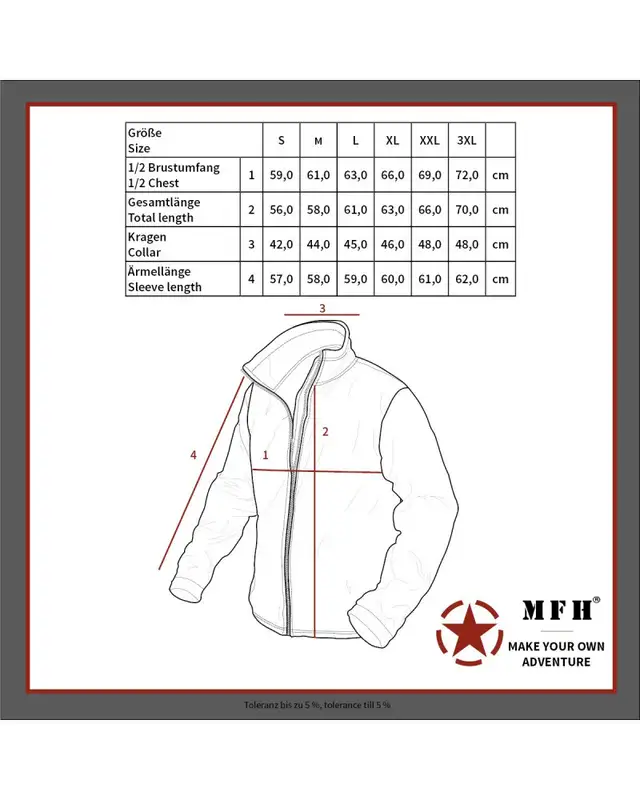 Bestickte Herren Harrington Jacke (Deutschland für Familie, Volk und Vaterland) Bild 4