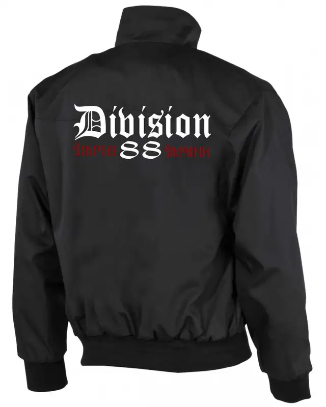 Bestickte Herren Harrington Jacke (Division 88 Runen) Bild 2