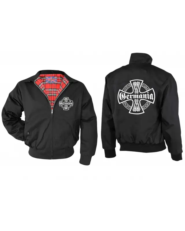 Bestickte Herren Harrington Jacke (Germania, Kreuz) Bild 3