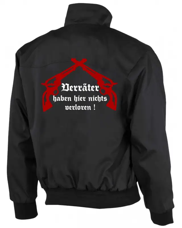 Bestickte Herren Harrington Jacke (Kameradschaft mehr als nur ein Wort) Bild 2