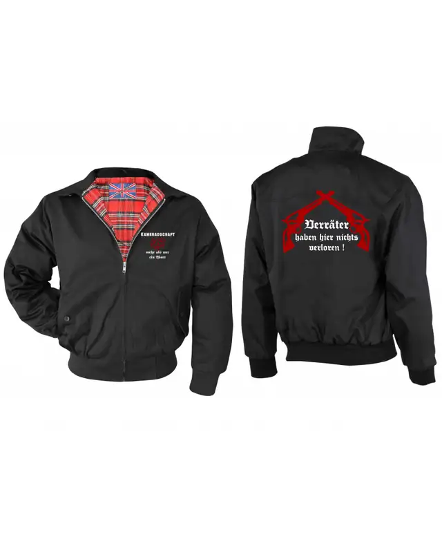 Bestickte Herren Harrington Jacke (Kameradschaft mehr als nur ein Wort) Bild 3
