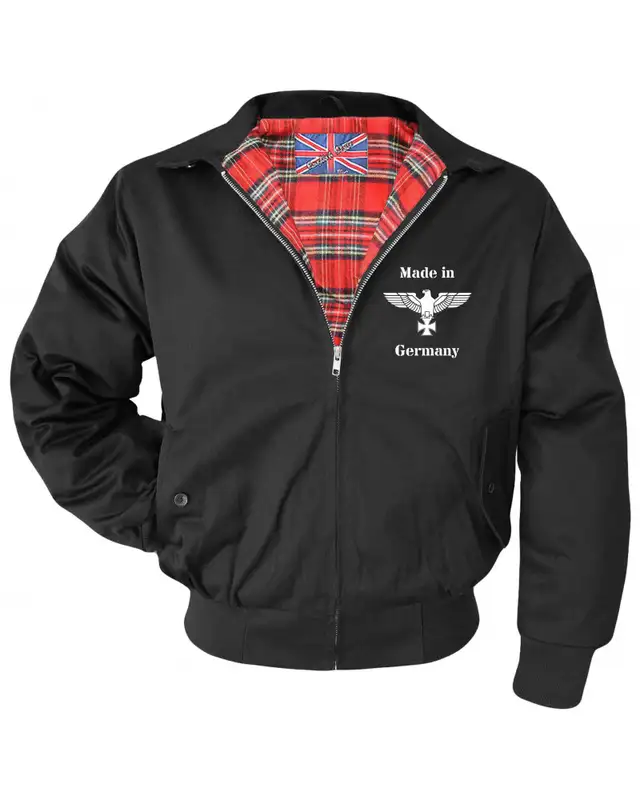 Bestickte Herren Harrington Jacke (Made in Germany)