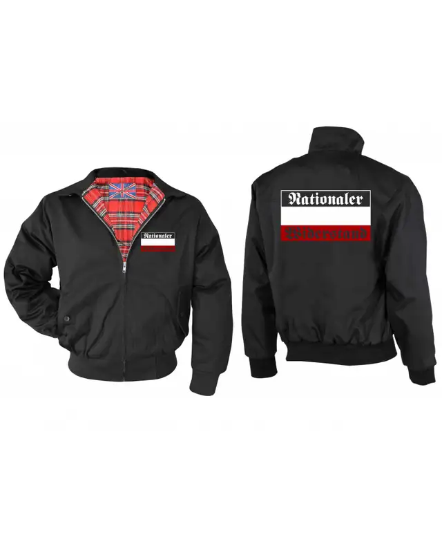 Bestickte Herren Harrington Jacke (Nationaler Widerstand) Bild 3