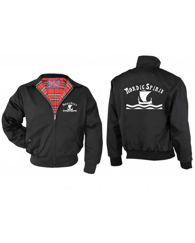 Bestickte Herren Harrington Jacke (Nordic Spirit) Bild 3