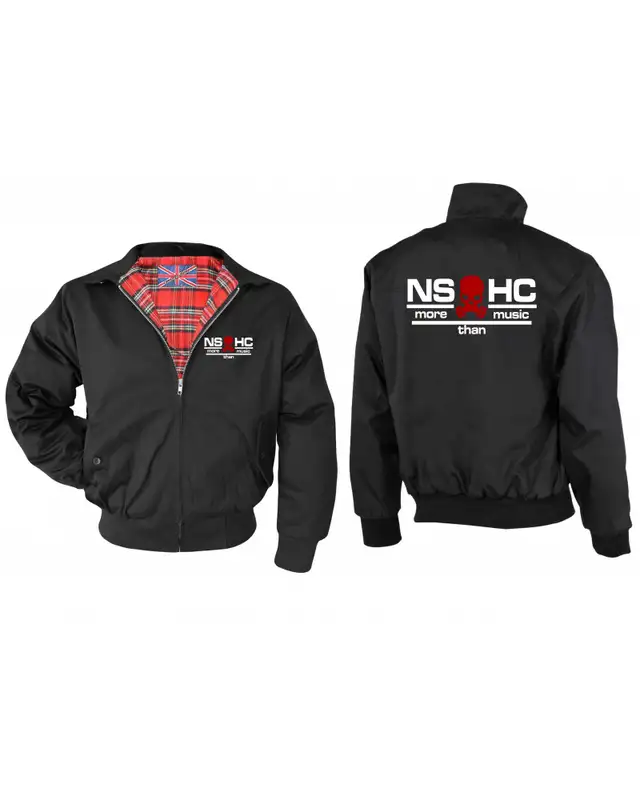 Bestickte Herren Harrington Jacke (NS HC, more than music) Bild 3