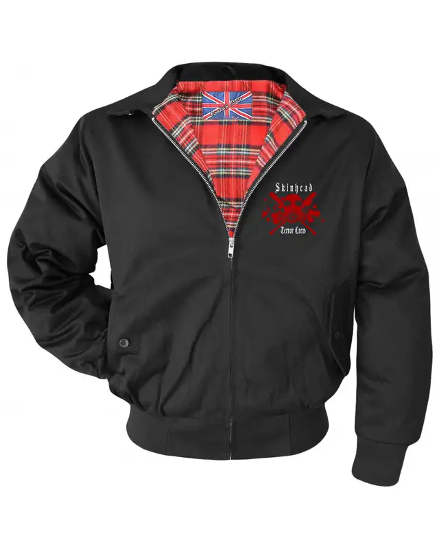 Bestickte Herren Harrington Jacke (Skinhead Terror Crew)