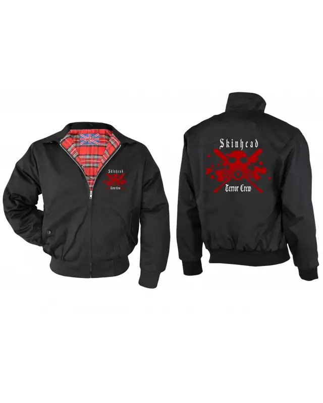 Bestickte Herren Harrington Jacke (Skinhead Terror Crew) Bild 3