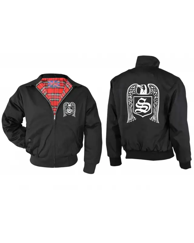 Bestickte Herren Harrington Jacke (Skrewdriver, Adler) Bild 3