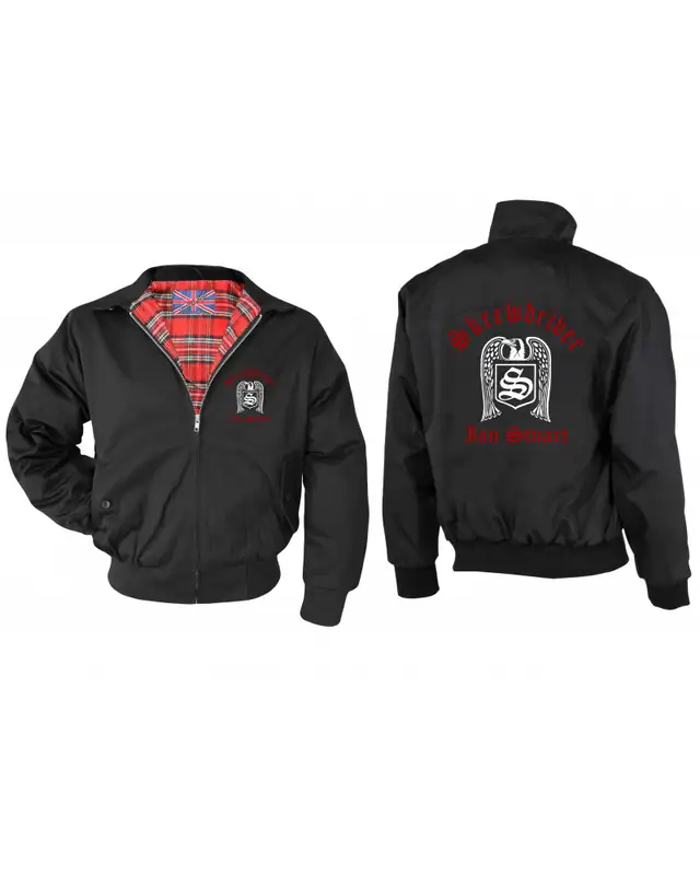 Bestickte Herren Harrington Jacke (Skrewdriver, Ian Stuart) Bild 3