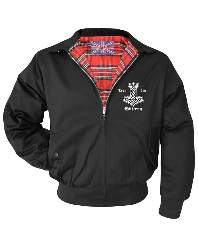 Bestickte Herren Harrington Jacke (Treu den Göttern)