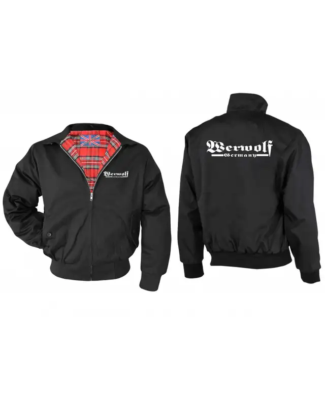 Bestickte Herren Harrington Jacke (Werwolf Germany ohne Wolf) Bild 3