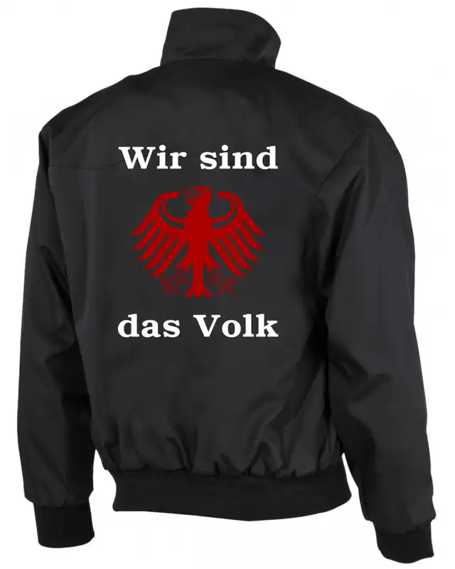 Bestickte Herren Harrington Jacke (Wir sind das Volk) Bild 2