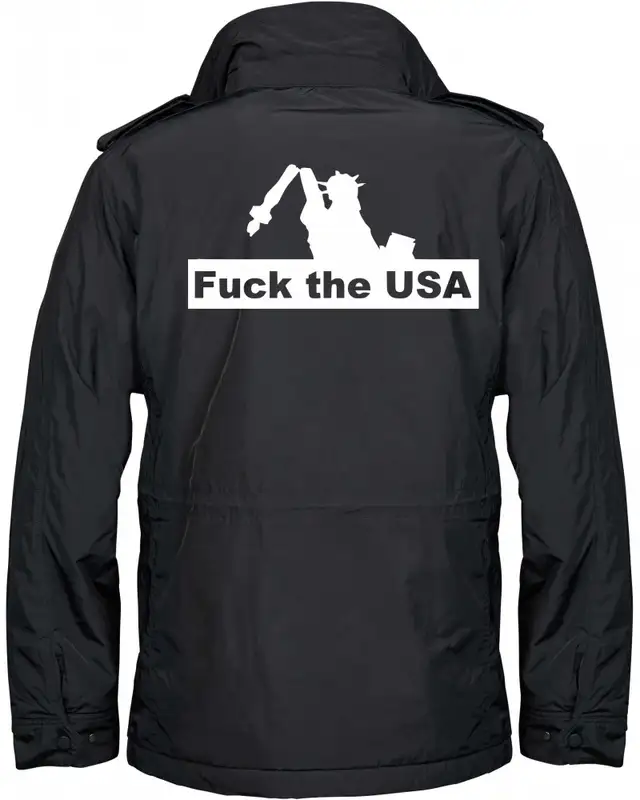 Bestickte Herren Jacke "Balder" (Fuck the USA) Bild 2