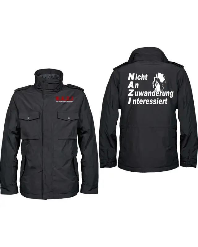Bestickte Herren Jacke "Balder" (Nicht an Zuwanderung interessiert, Fahne) Bild 3