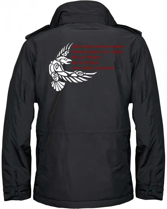 Bestickte Herren Jacke "Balder" (Odins Raben werden kommen) Bild 2