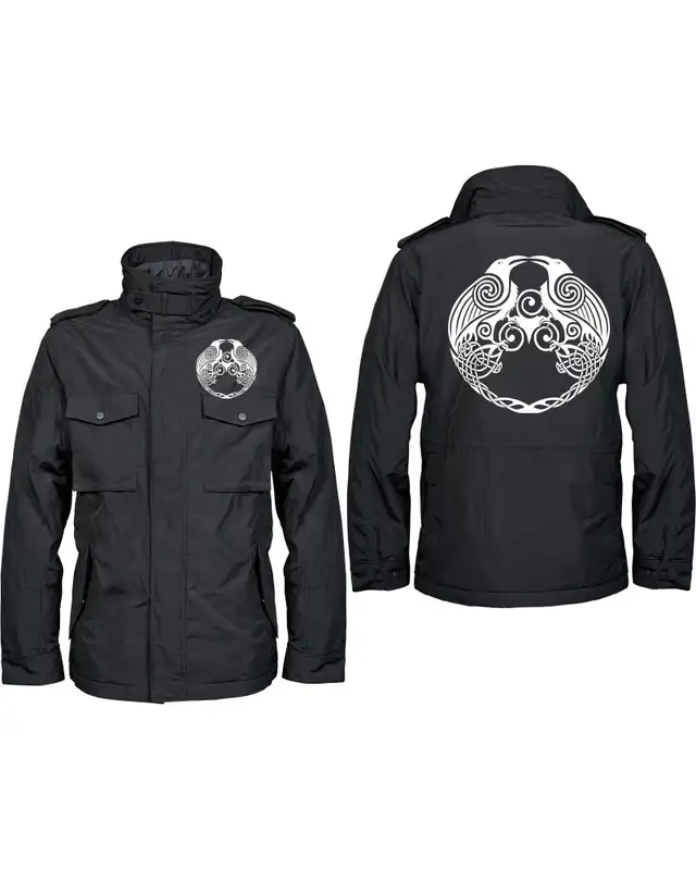 Bestickte Herren Jacke "Balder" (Raben) Bild 3