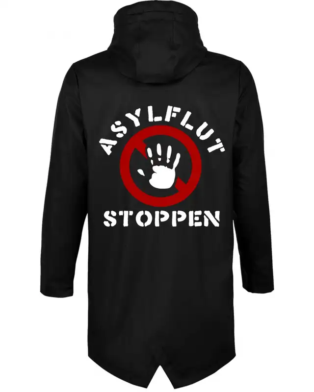 Bestickte Herren Jacke "Wali" (Asylflut stoppen) Bild 2