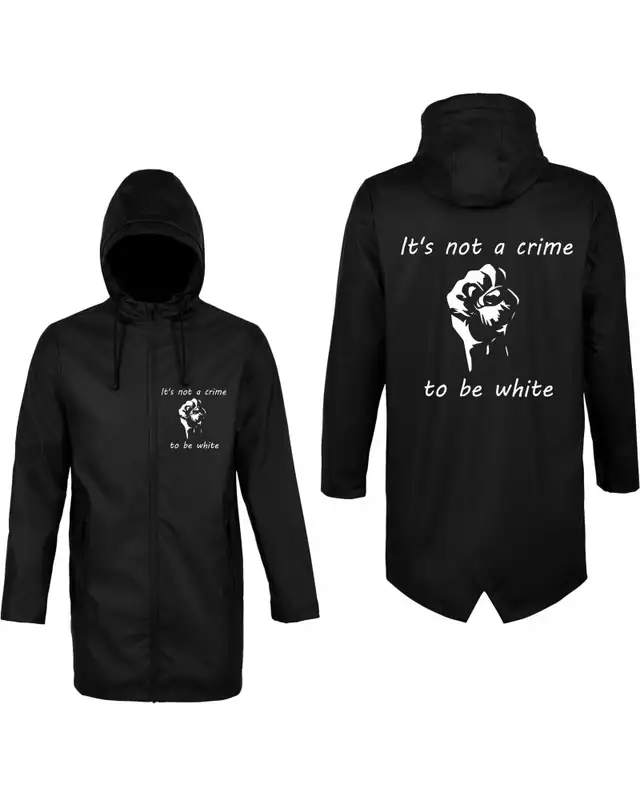 Bestickte Herren Jacke "Wali" (Its not a crime to be white) Bild 3