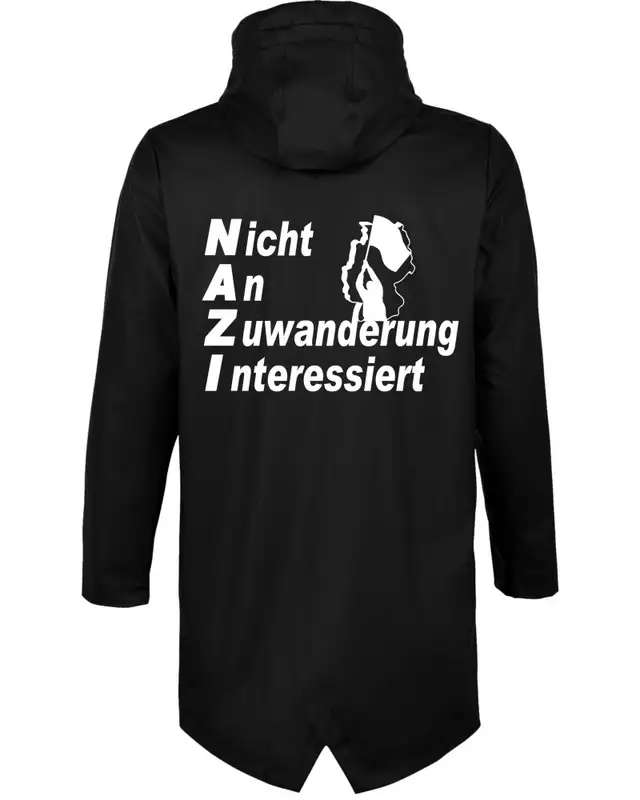 Bestickte Herren Jacke "Wali" (Nicht an Zuwanderung interessiert, Fahne) Bild 2