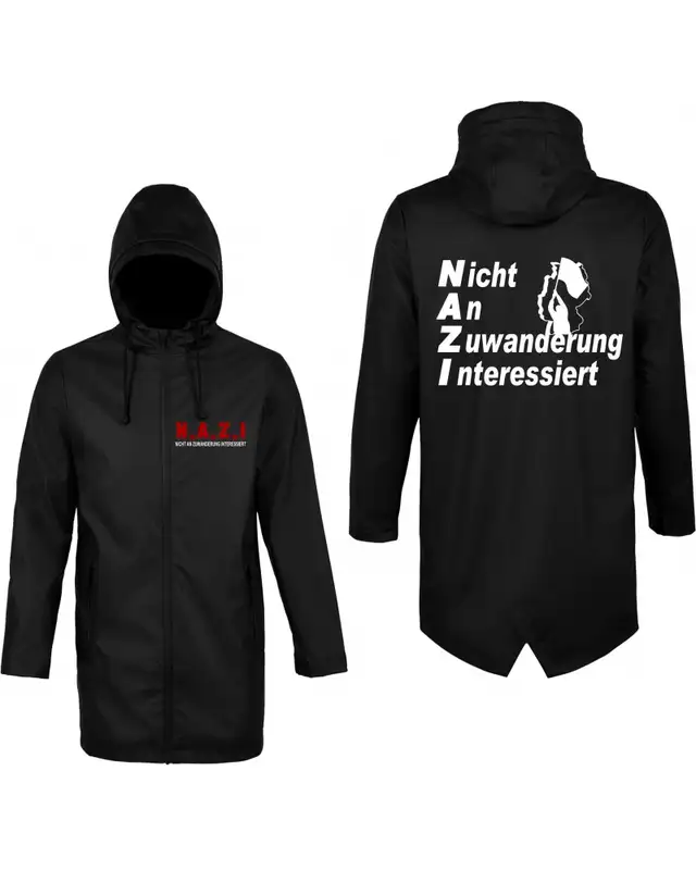 Bestickte Herren Jacke "Wali" (Nicht an Zuwanderung interessiert, Fahne) Bild 3
