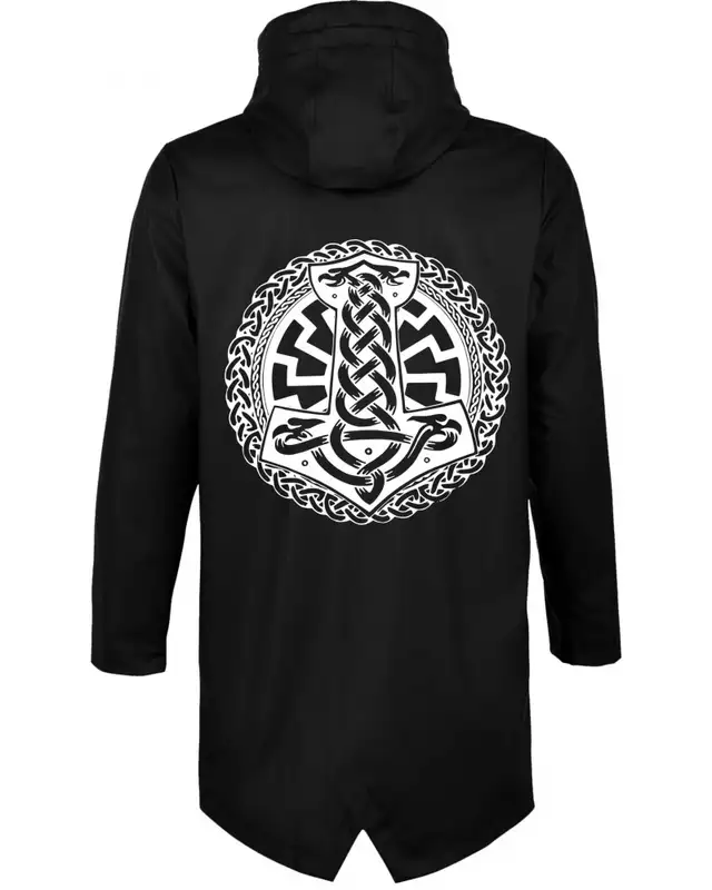 Bestickte Herren Jacke "Wali" (Schwarze Sonne, Thorhammer) Bild 2