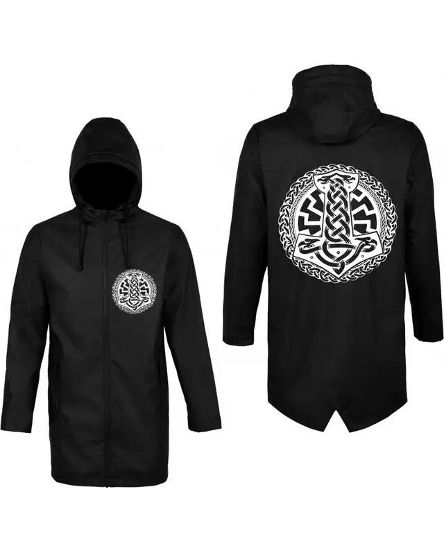 Bestickte Herren Jacke "Wali" (Schwarze Sonne, Thorhammer) Bild 3