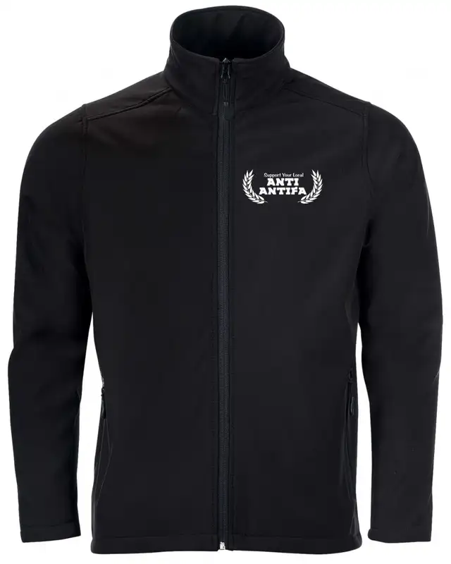 Bestickte Herren Softshell Jacke "2 Lagen" (Anti-Antifa)