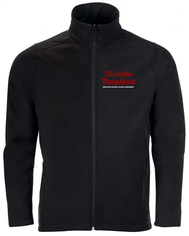 Bestickte Herren Softshell Jacke "2 Lagen" (Blutendes Deutschland)
