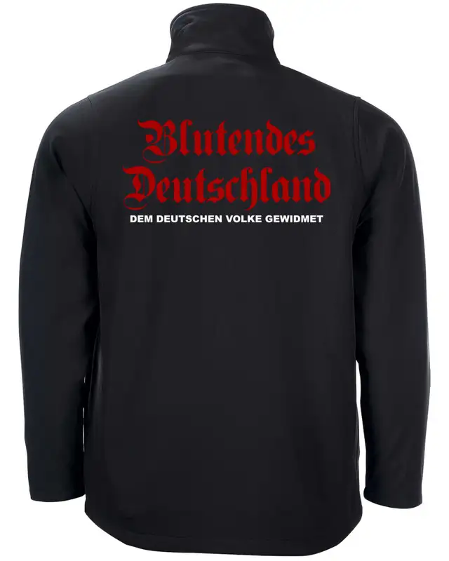 Bestickte Herren Softshell Jacke "2 Lagen" (Blutendes Deutschland) Bild 2
