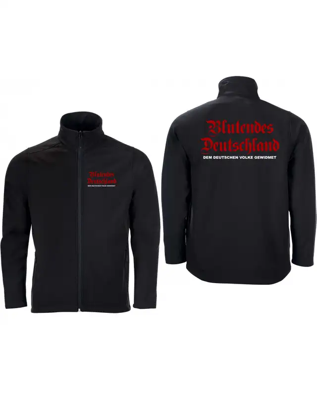 Bestickte Herren Softshell Jacke "2 Lagen" (Blutendes Deutschland) Bild 3