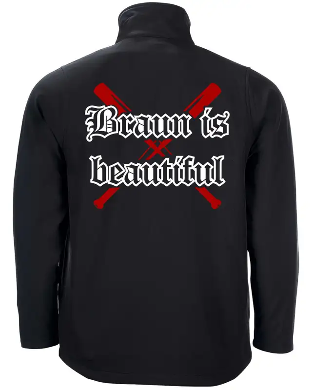 Bestickte Herren Softshell Jacke "2 Lagen" (Braun is beautiful) Bild 2