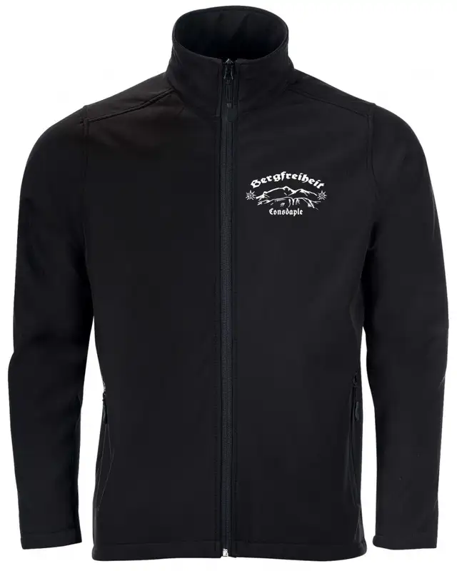 Bestickte Herren Softshell Jacke "2 Lagen" (Consdaple, Bergfreiheit)