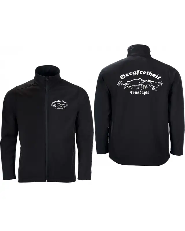 Bestickte Herren Softshell Jacke "2 Lagen" (Consdaple, Bergfreiheit) Bild 3