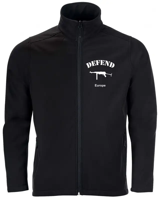 Bestickte Herren Softshell Jacke "2 Lagen" (Defend Europe)