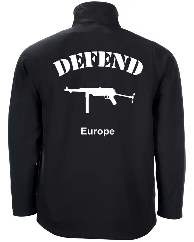 Bestickte Herren Softshell Jacke "2 Lagen" (Defend Europe) Bild 2