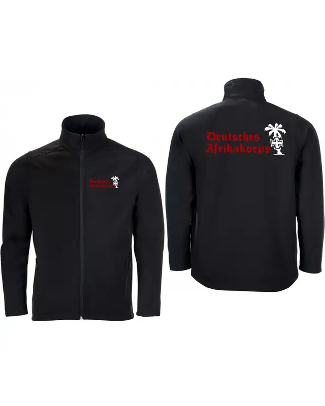 Bestickte Herren Softshell Jacke "2 Lagen" (Deutsches Afrikakorps) Bild 3