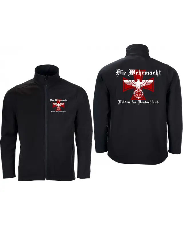 Bestickte Herren Softshell Jacke "2 Lagen" (Die Wehrmacht, Helden für Deutschland) Bild 3
