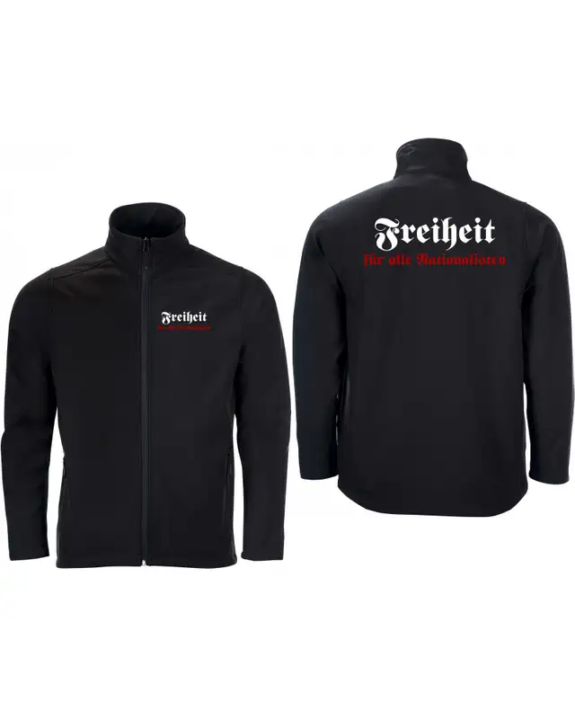 Bestickte Herren Softshell Jacke "2 Lagen" (Freiheit) Bild 3