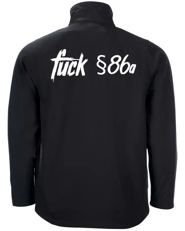 Bestickte Herren Softshell Jacke "2 Lagen" (Fuck 86a) Bild 2