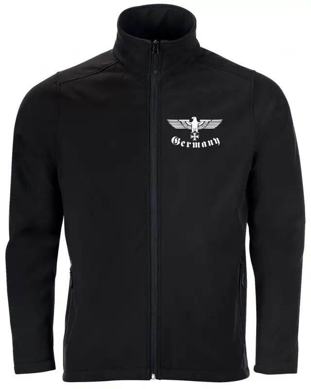Bestickte Herren Softshell Jacke "2 Lagen" (Germany, Adler)
