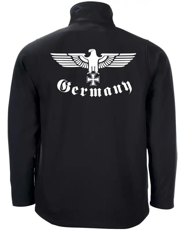 Bestickte Herren Softshell Jacke "2 Lagen" (Germany, Adler) Bild 2