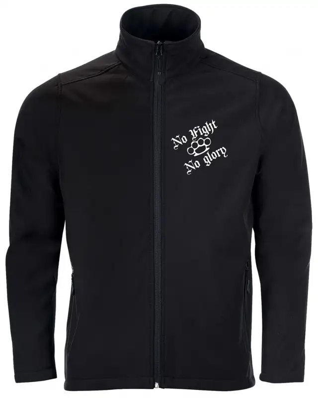 Bestickte Herren Softshell Jacke "2 Lagen" (Life is Pain)