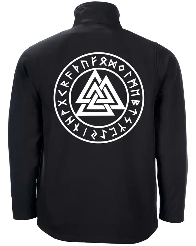 Bestickte Herren Softshell Jacke "2 Lagen" (Mein Schwert für Tyr) Bild 2