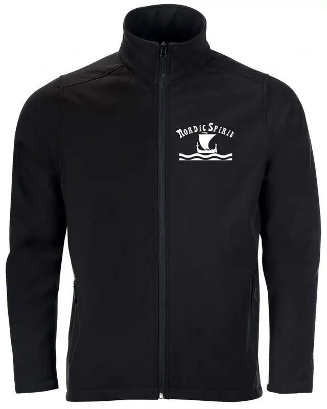 Bestickte Herren Softshell Jacke "2 Lagen" (Nordic Spirit)