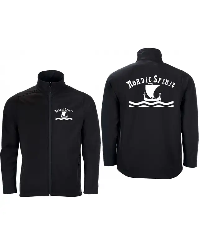 Bestickte Herren Softshell Jacke "2 Lagen" (Nordic Spirit) Bild 3