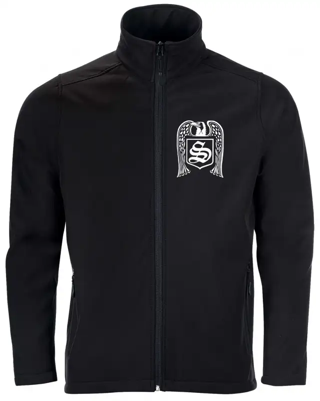 Bestickte Herren Softshell Jacke "2 Lagen" (Skrewdriver, Adler)