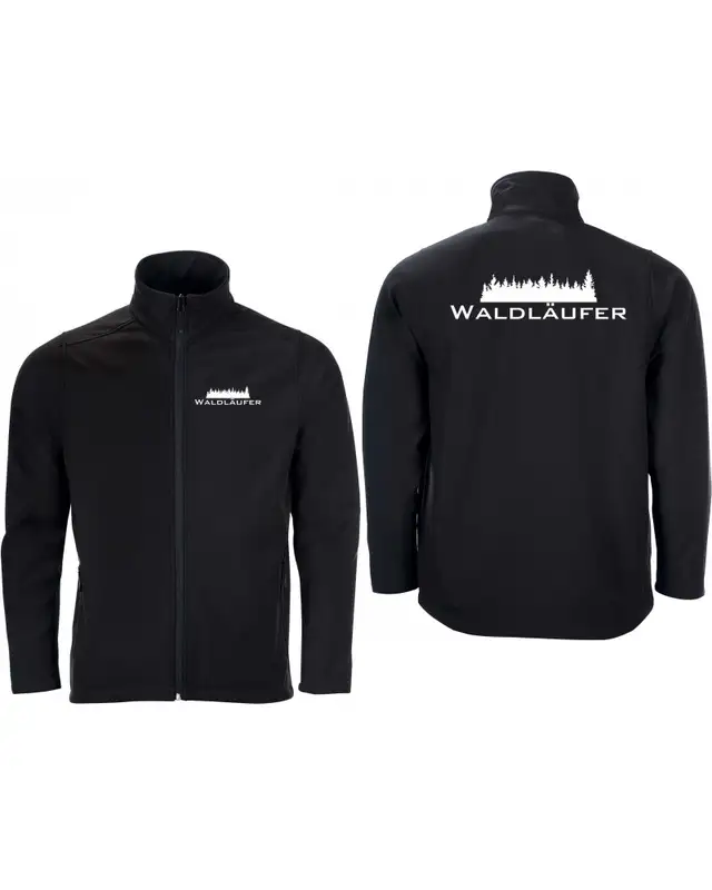 Bestickte Herren Softshell Jacke "2 Lagen" (Waldläufer) Bild 3